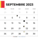 Télécharger Calendrier septembre 2023 belgique