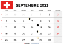 calendrier septembre 2023 suisse