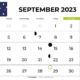 September 2023 Calendar Australia Printable
