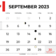 September 2023 Calendar Canada Printable
