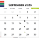 Ahead with the September 2023 Calendar South Africa Printable