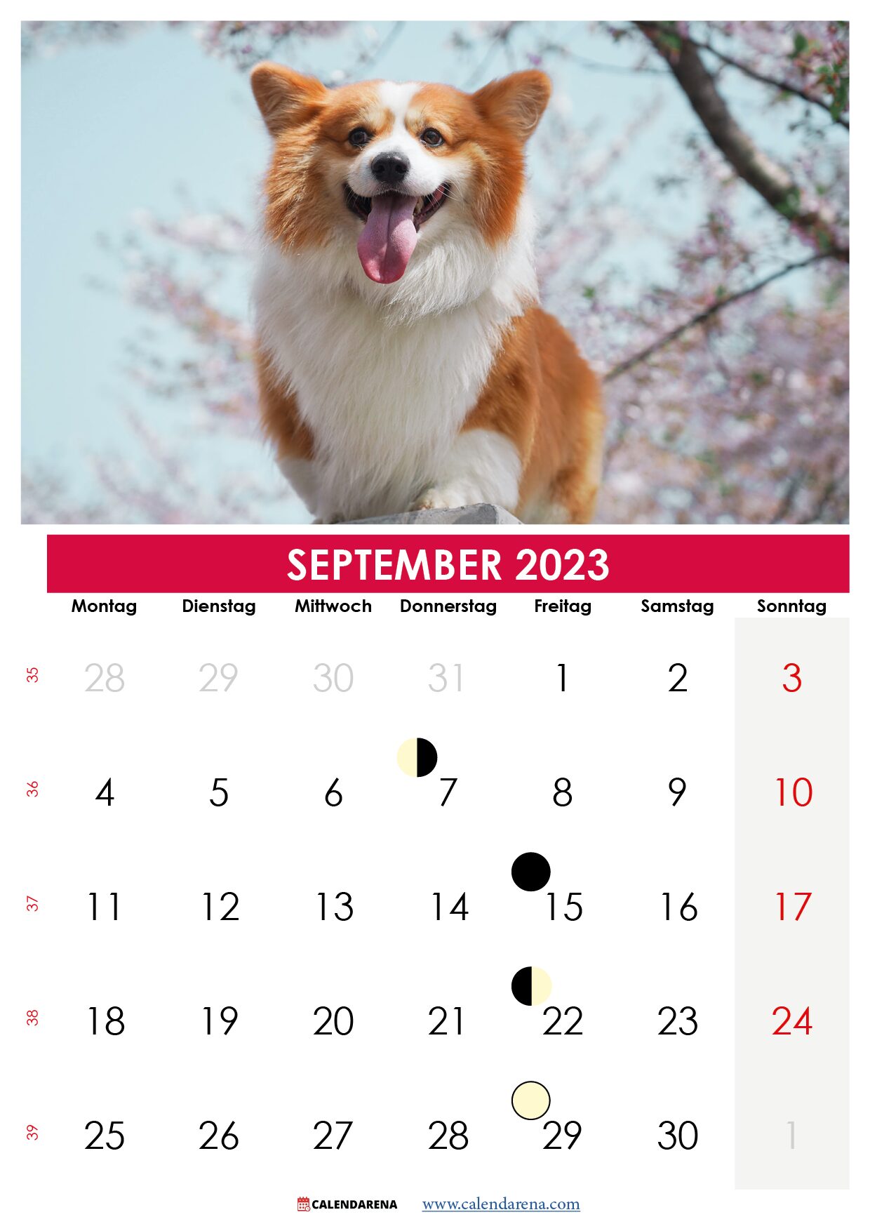 kalender monat september 2023 Schweiz
