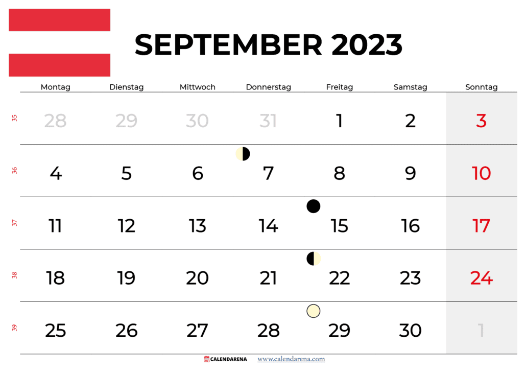 kalender september 2023 österreich