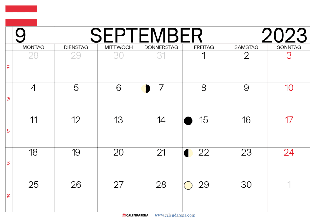 september 2023 kalender österreich