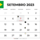 Calendario Setembro 2023 imprimir brasil