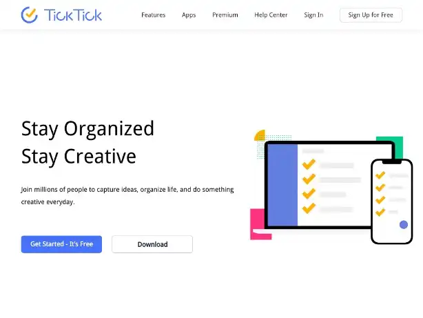 TickTick Todo list, checklist and task manager app for Android, iPhone and Web