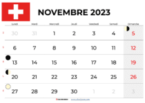 calendrier novembre 2023 suisse