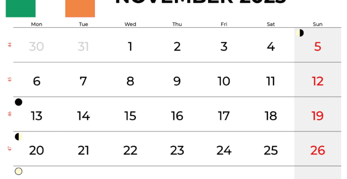 november 2023 calendar ireland