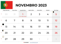 calendário novembro 2023 portugal