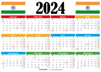 2024 calendar india