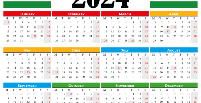 2024 calendar india