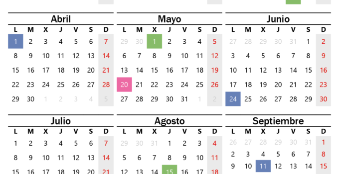 Calendario Laboral Barcelona 2024