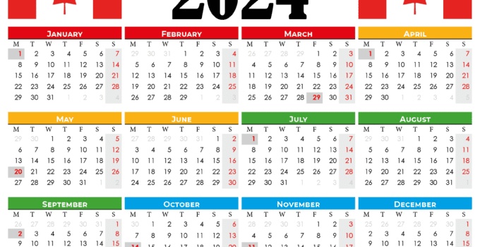 calendar 2024 canada