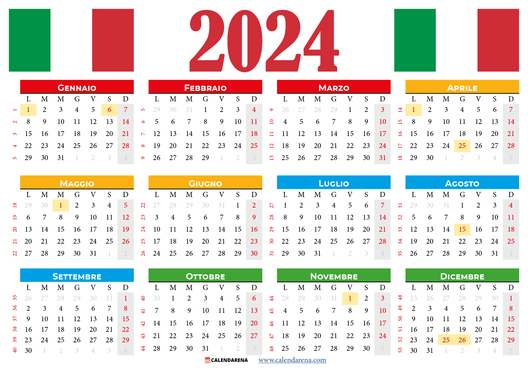 Calendario 2026 Excel Con Festivita