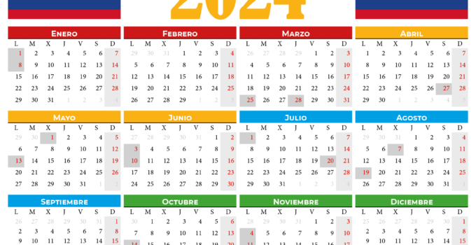 calendario 2024 con festivos colombia pdf