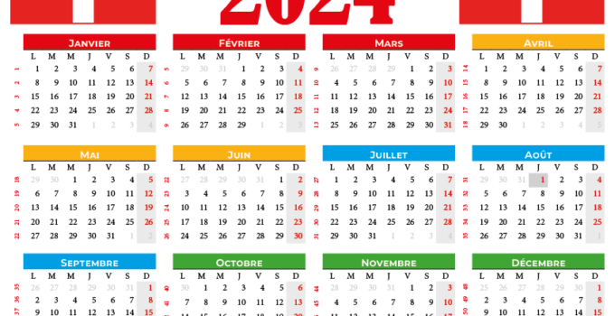 calendrier suisse 2024