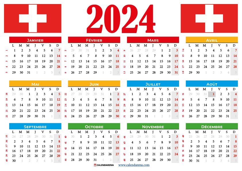 calendrier suisse 2024
