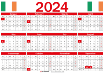 Calendar 2024 Ireland With Holidays And Festivals