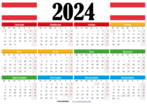 kalender 2024 österreich mit feiertagen