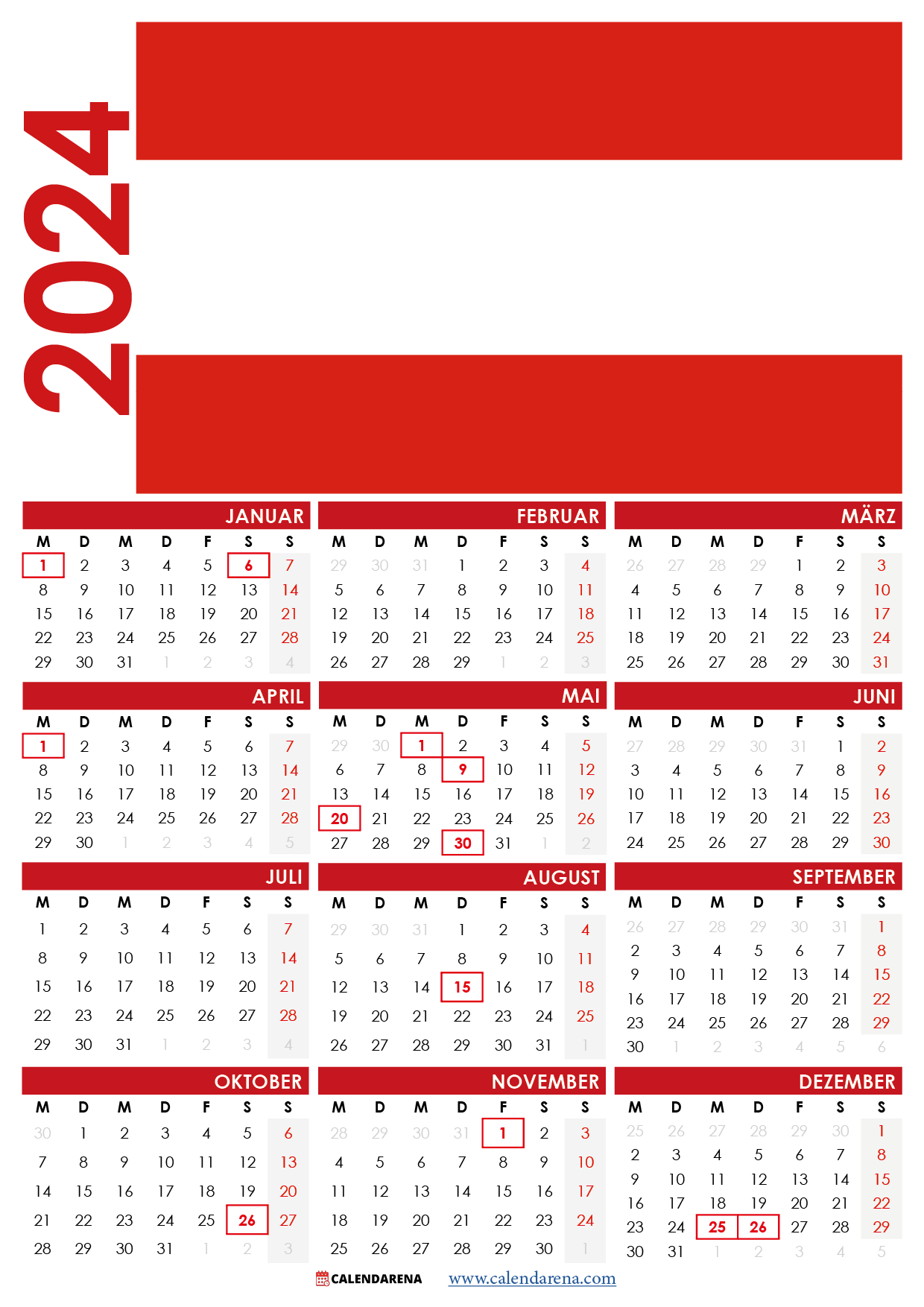 kalender 2024 österreich