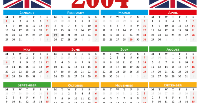 printable calendar 2024 uk