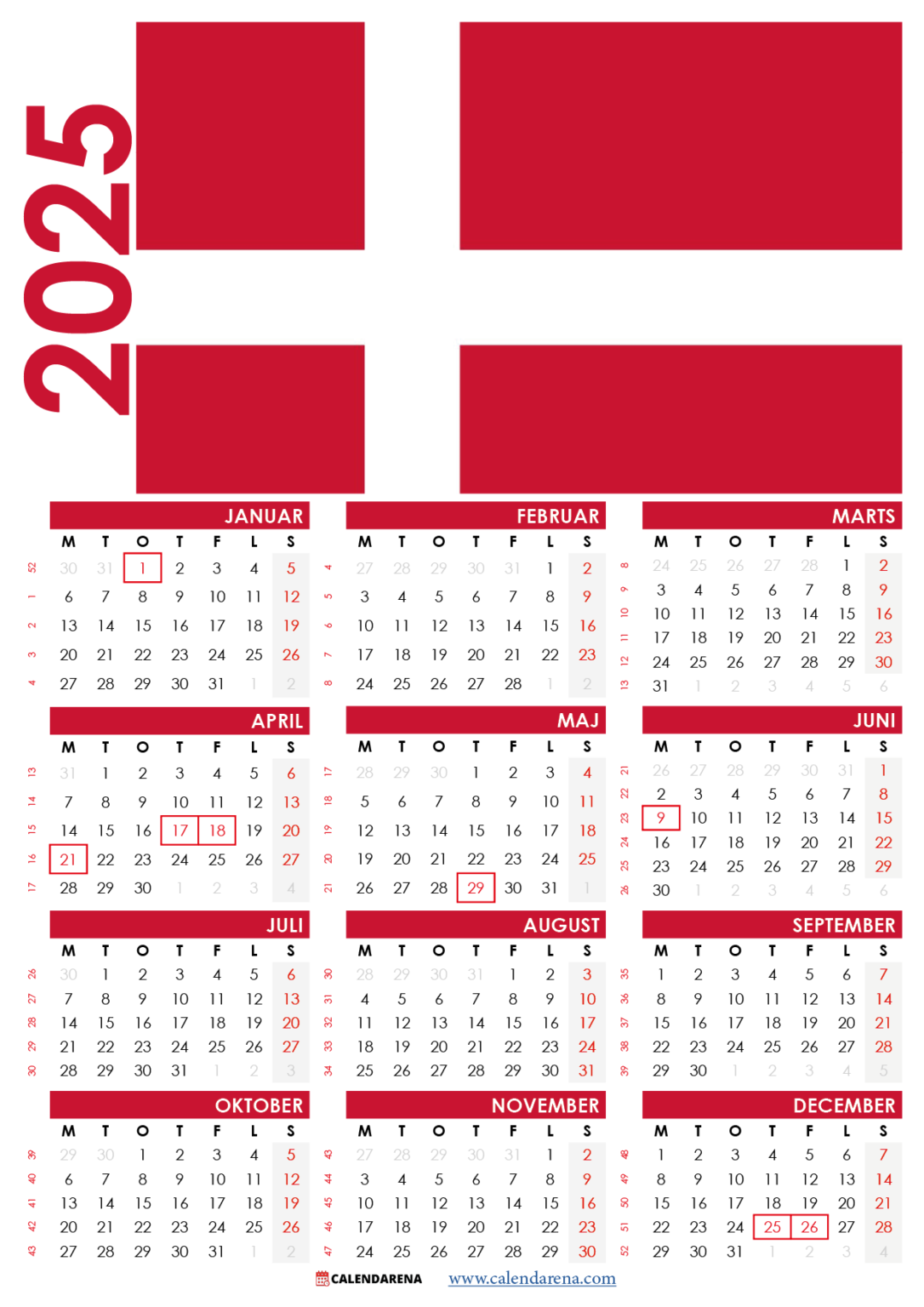 Kalender 2024 Danmark Med Helligdage Og Ugenumre