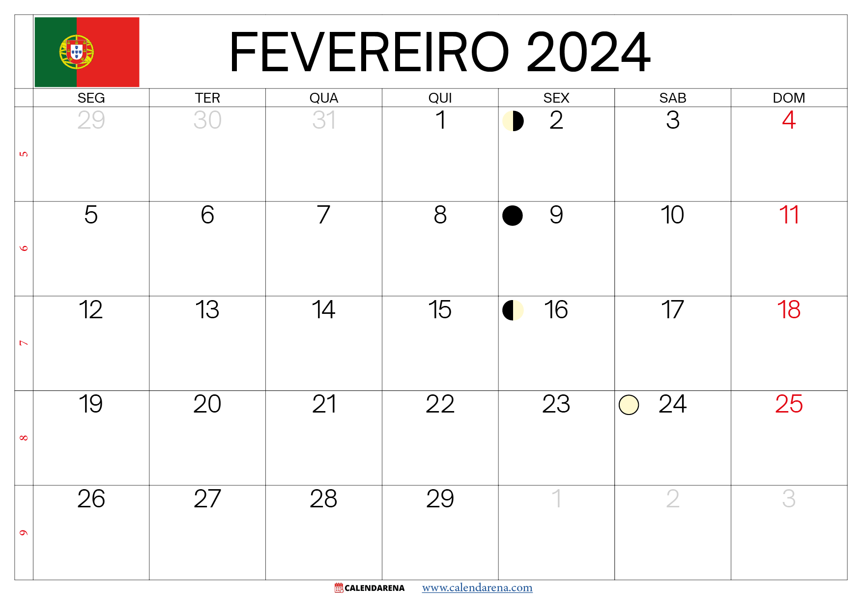 fevereiro 2024 Portugal
