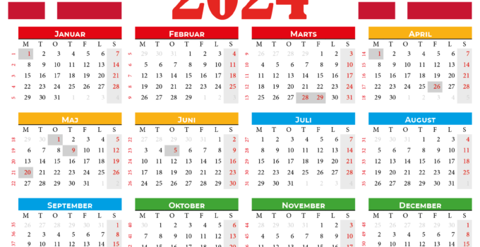 Kalender 2024 Danmark
