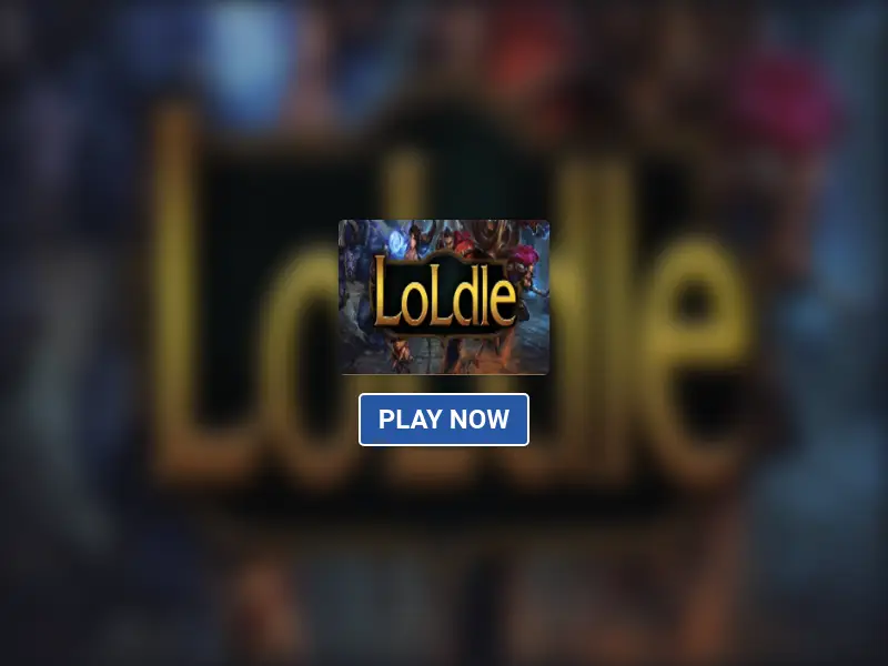 Play LoLdle Game Online
