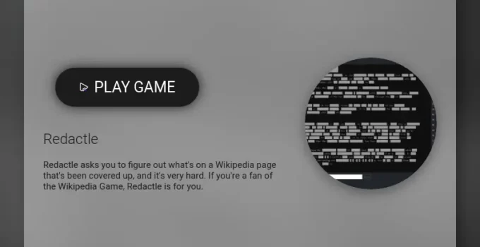 Play Redactle game!