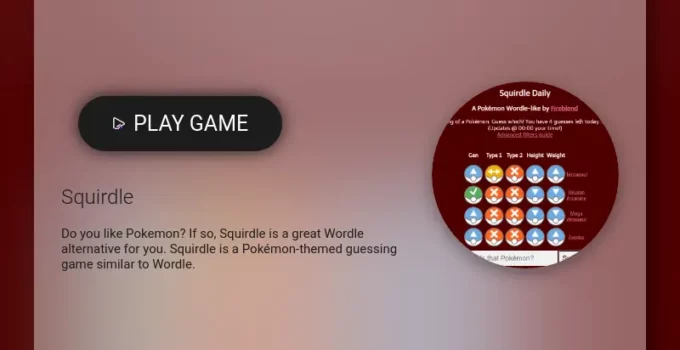 Play Squirdle game