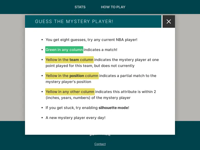 Poeltl _ NBA Player Guessing Game