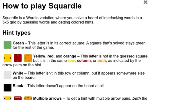 Squardle - Wordle squared_