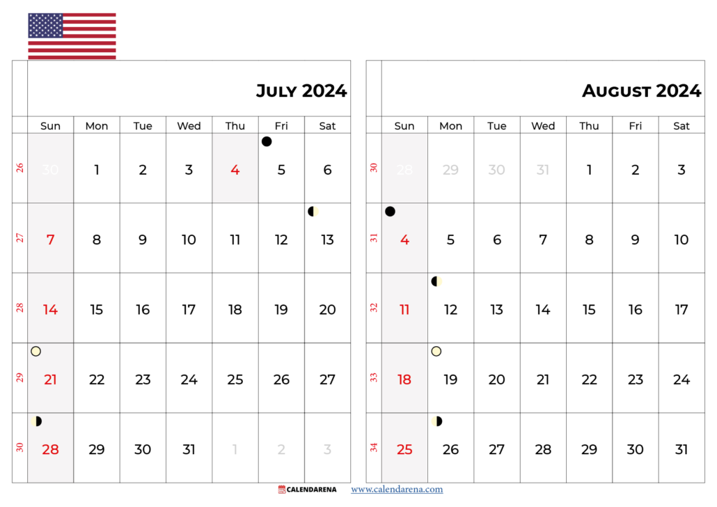 July 2024 Calendar USA