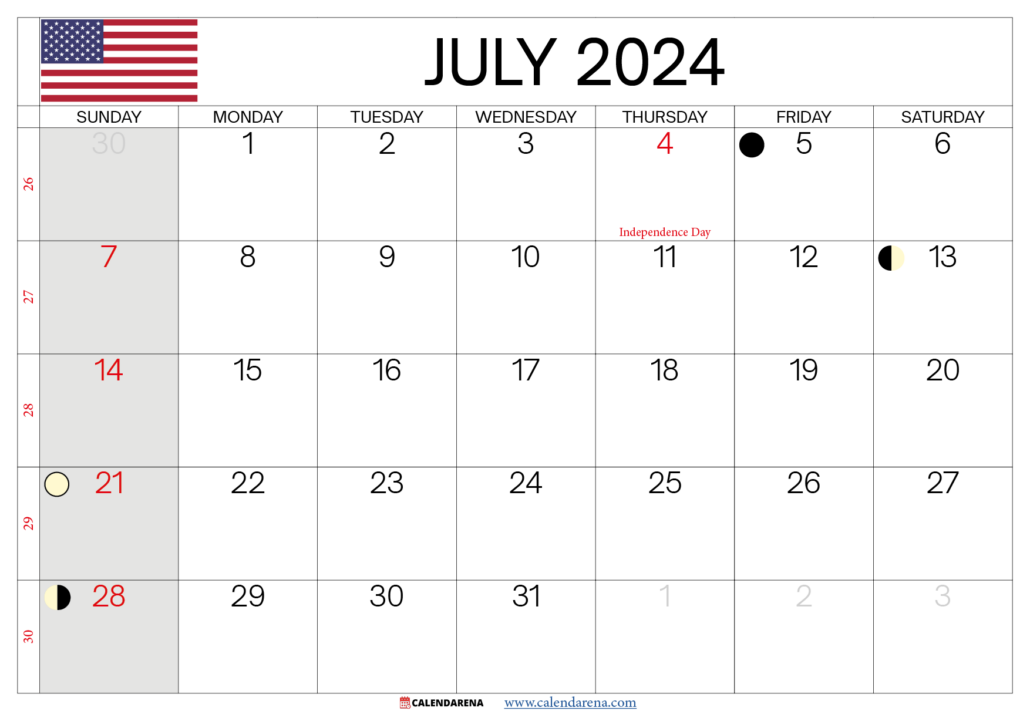 July 2024 Calendar USA