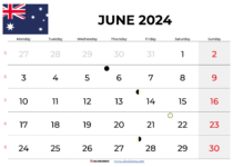 june 2024 calendar australia