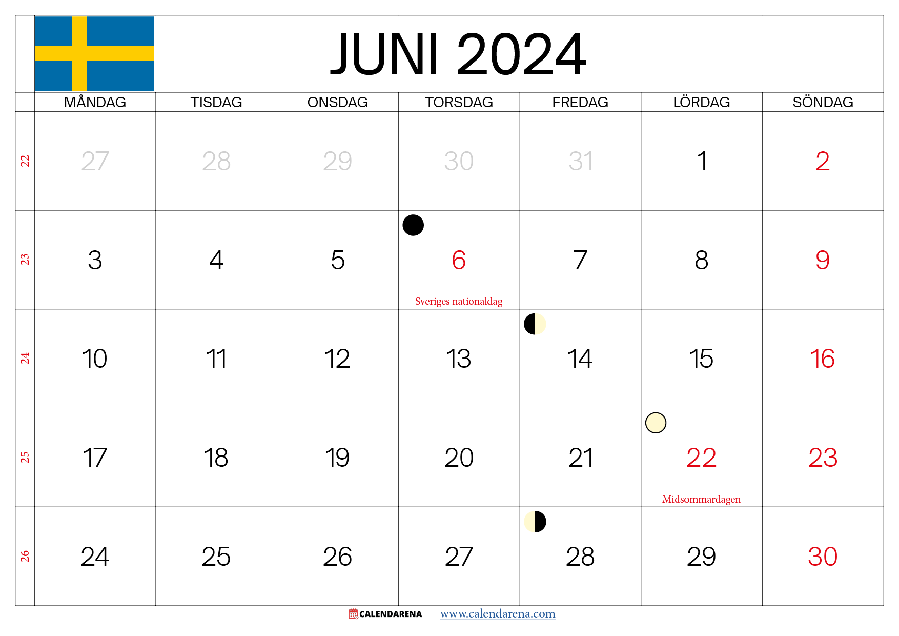 juni 2024 Sverige