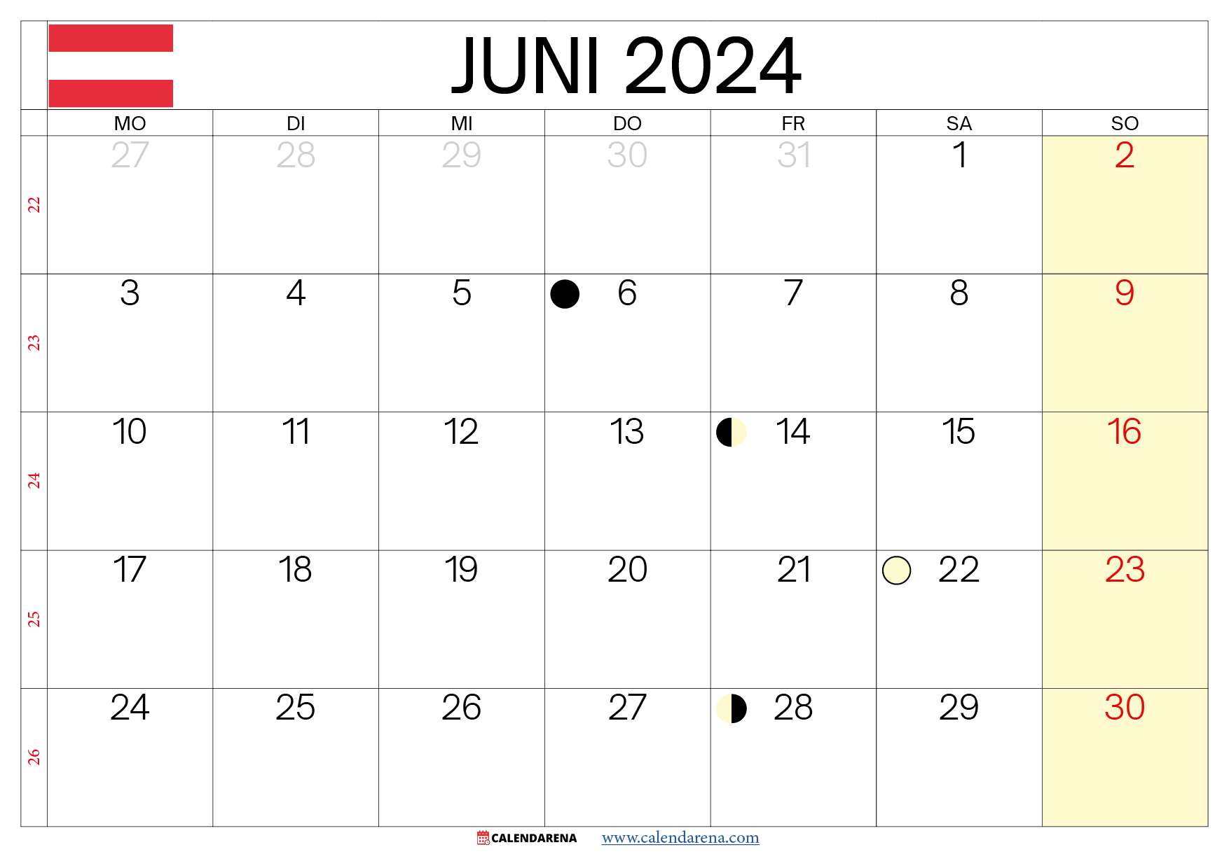 kalender juni 24 österreich