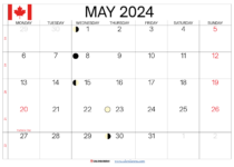 May 2024 Calendar Canada With Holidays