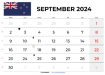 September2024 Calendar Nz