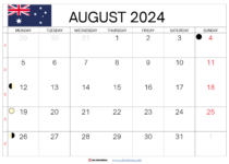august 2024 calendar australia