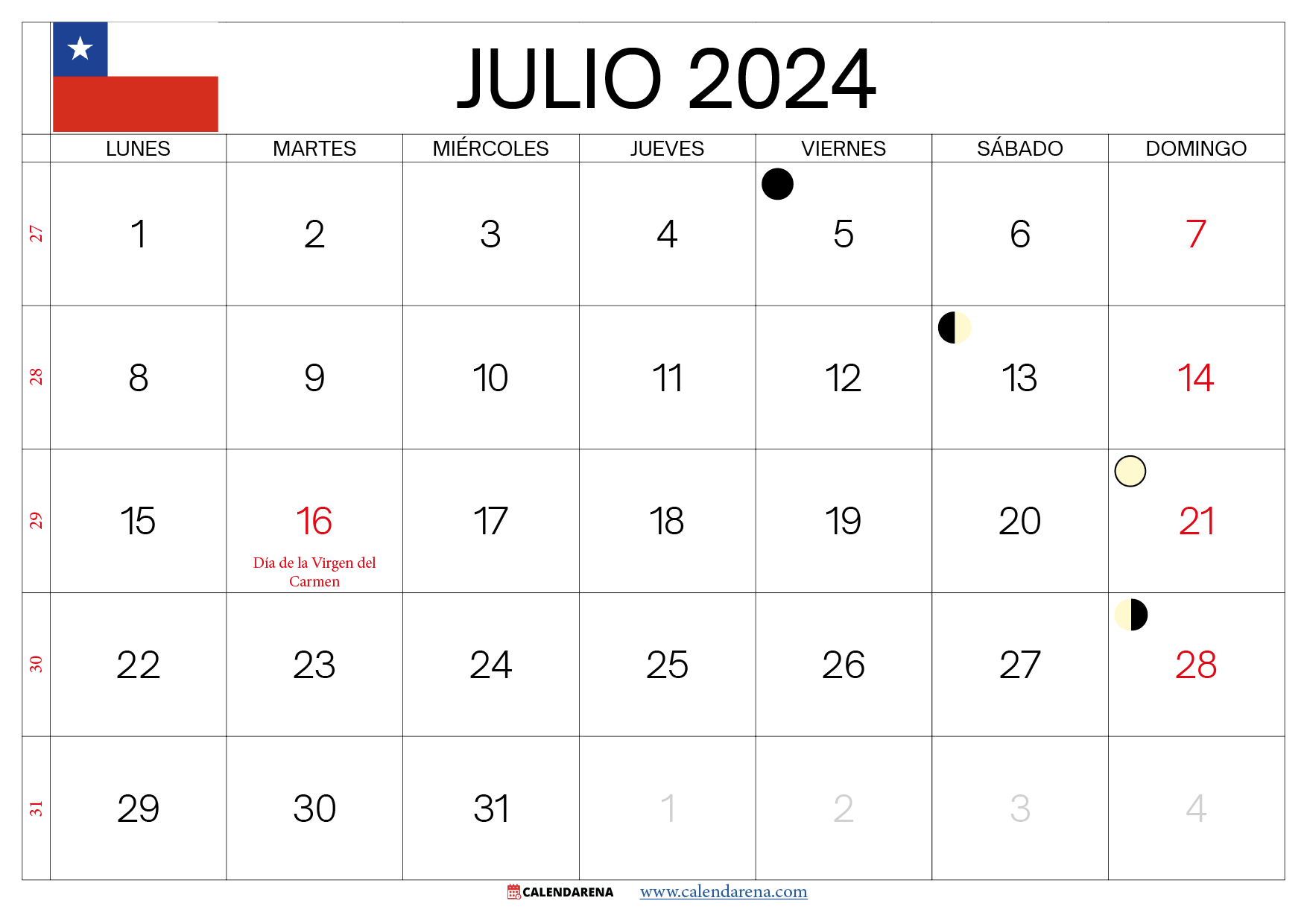 julio 2024 chile
