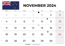 November Calendar 2024 Nz