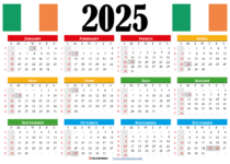 2025 calendar ireland