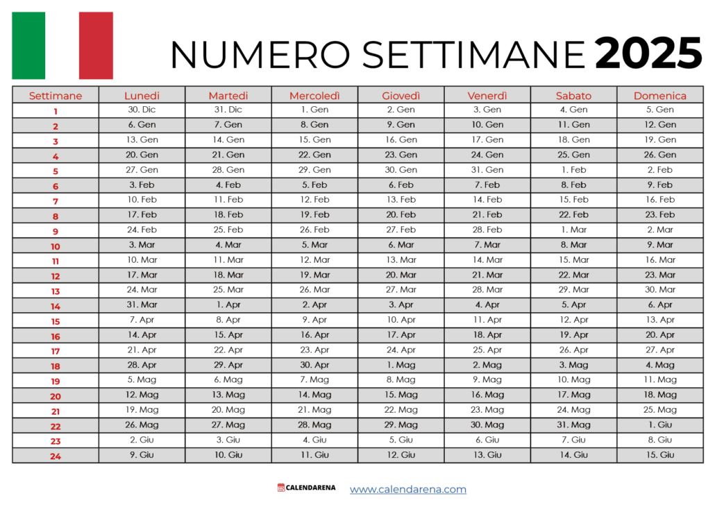 Calendario 2025 Con Festività Pdf