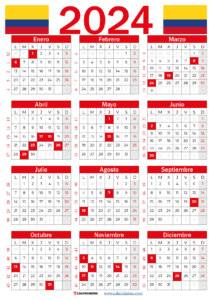 Calendario 2025 Colombia Con Festivos