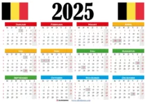 Kalender 2025 België Met Feestdagen