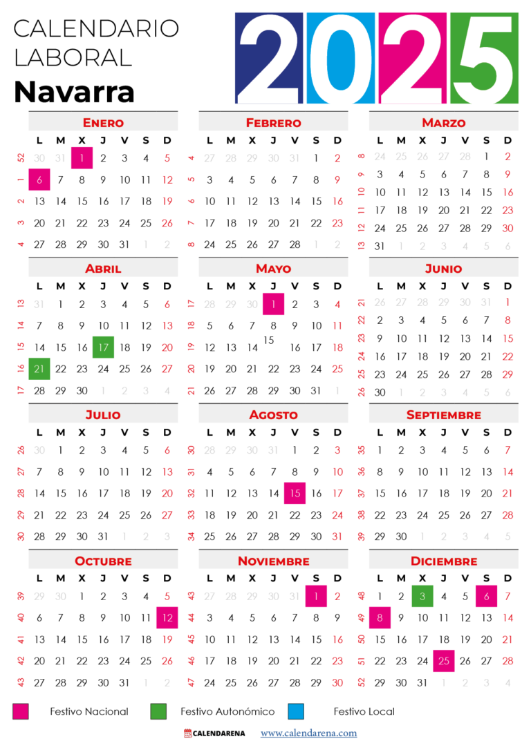 Calendario Laboral Navarra 2025 Pdf