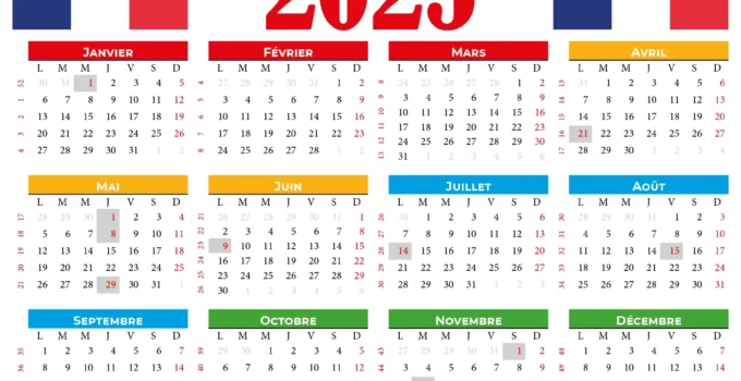 calendrier 2025