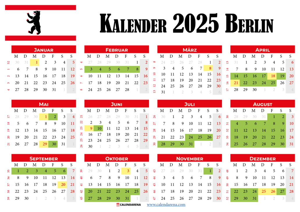 Kalender 2025 Feiertage Ferien Berlin Kalender 2025 Feiertage Ferien Berlin